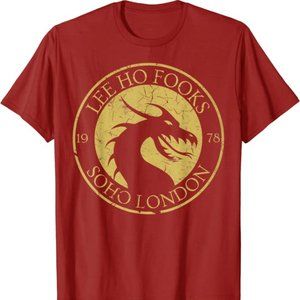 Lee Ho Fooks - Chinese Restaurant Dragon Design Cranberry Color 3XL T-Shirt